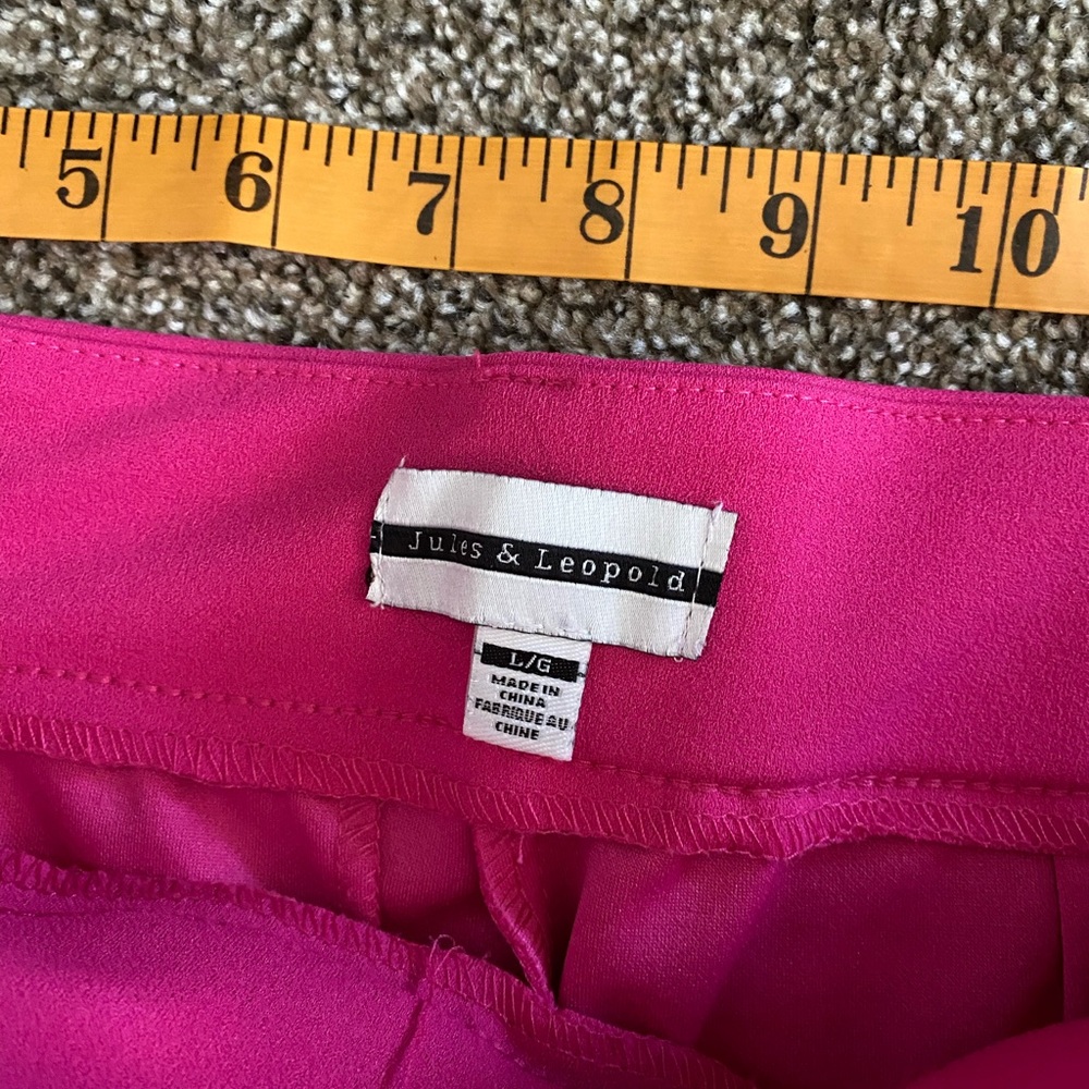 Women’s Size Large Hot Pink Trousers - Picture 3 of 6